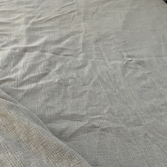 Pottery Barn CLOUD Handcrafted Full Queen Size Quilt 92 Pottery Barn Duvet Cover Full Queen 92 in x 88 in Gray 100% Cotton Button Close
